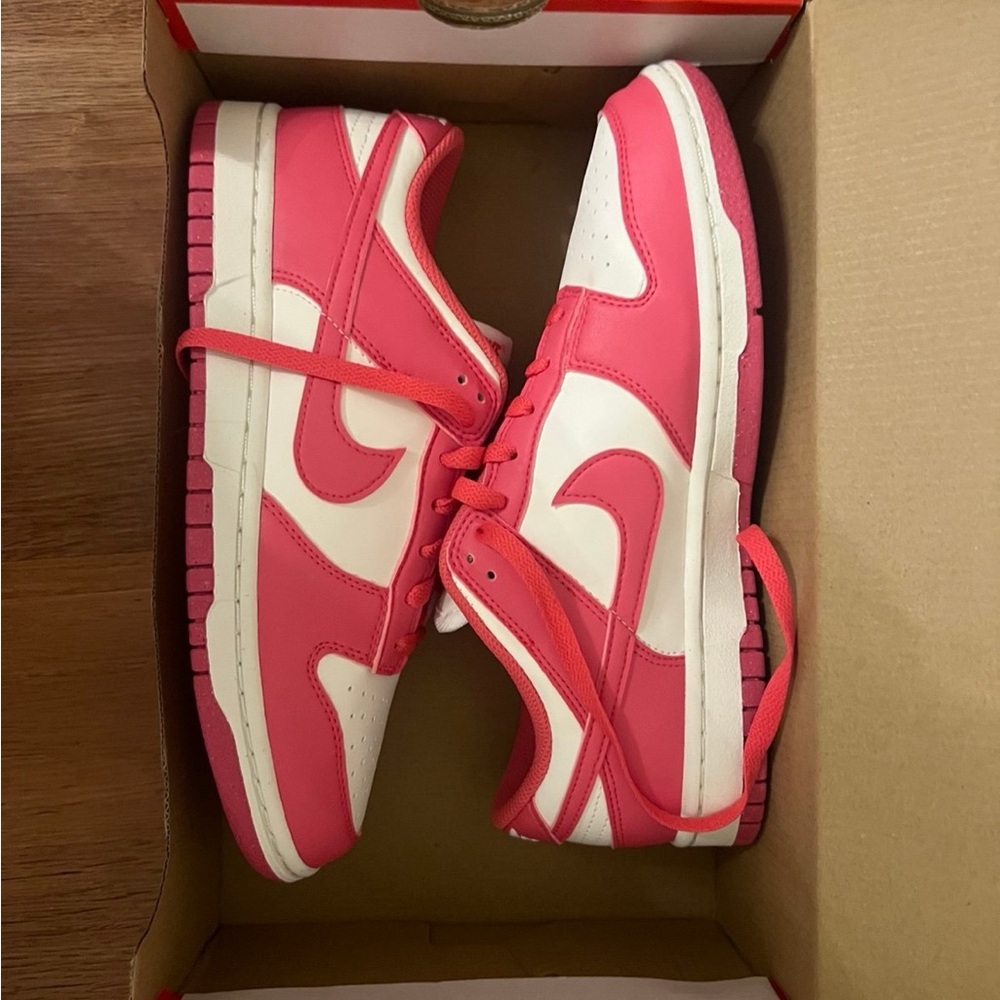 Pink and White Sneakers